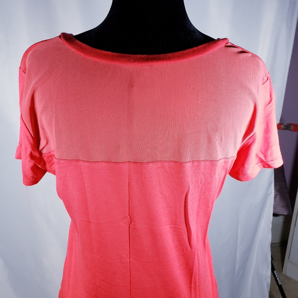 Bebe Sport V-Neck Logo Screen Tee. - Picture 4 of 6